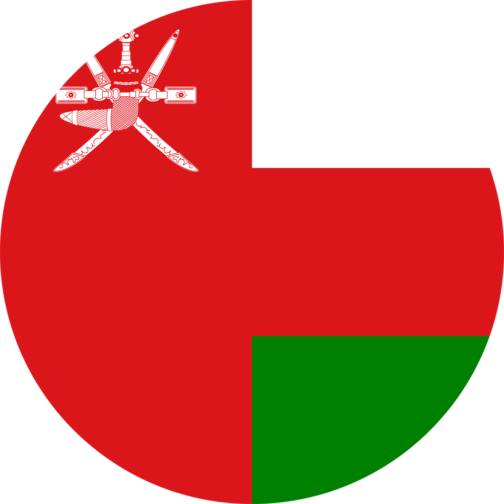 Flag of Oman United Arab Emirates
